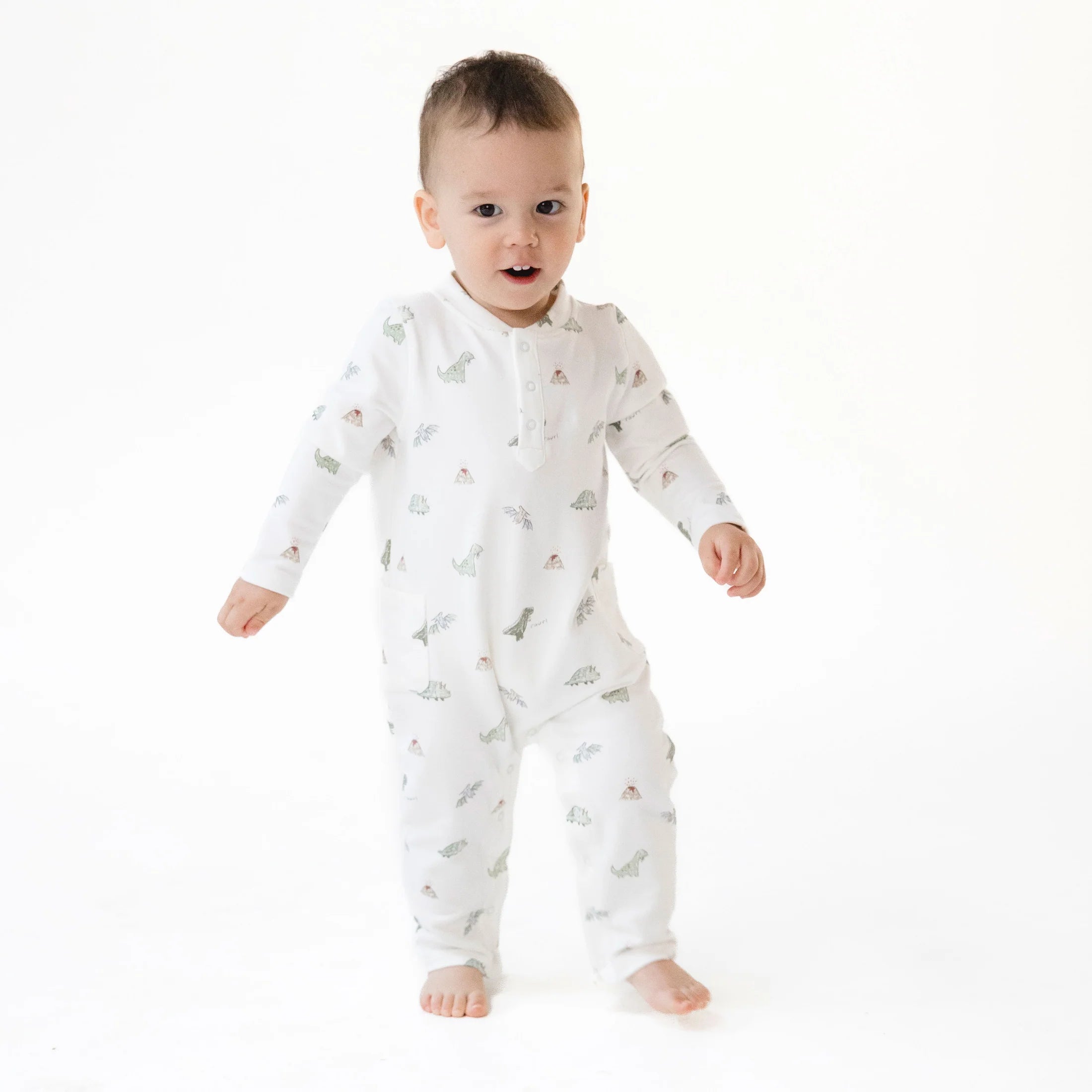 Dinos French Terry - Uni Romper