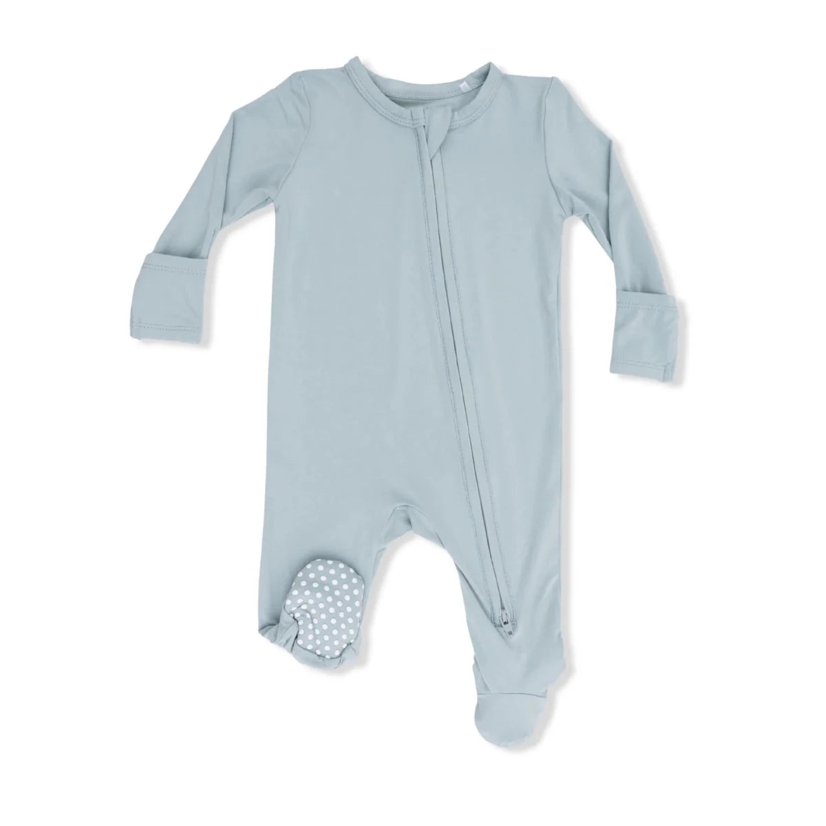 2 Way Zipper Footie - Solid Jadeite - Angel Dear Footies sold by Rosebud & Jo