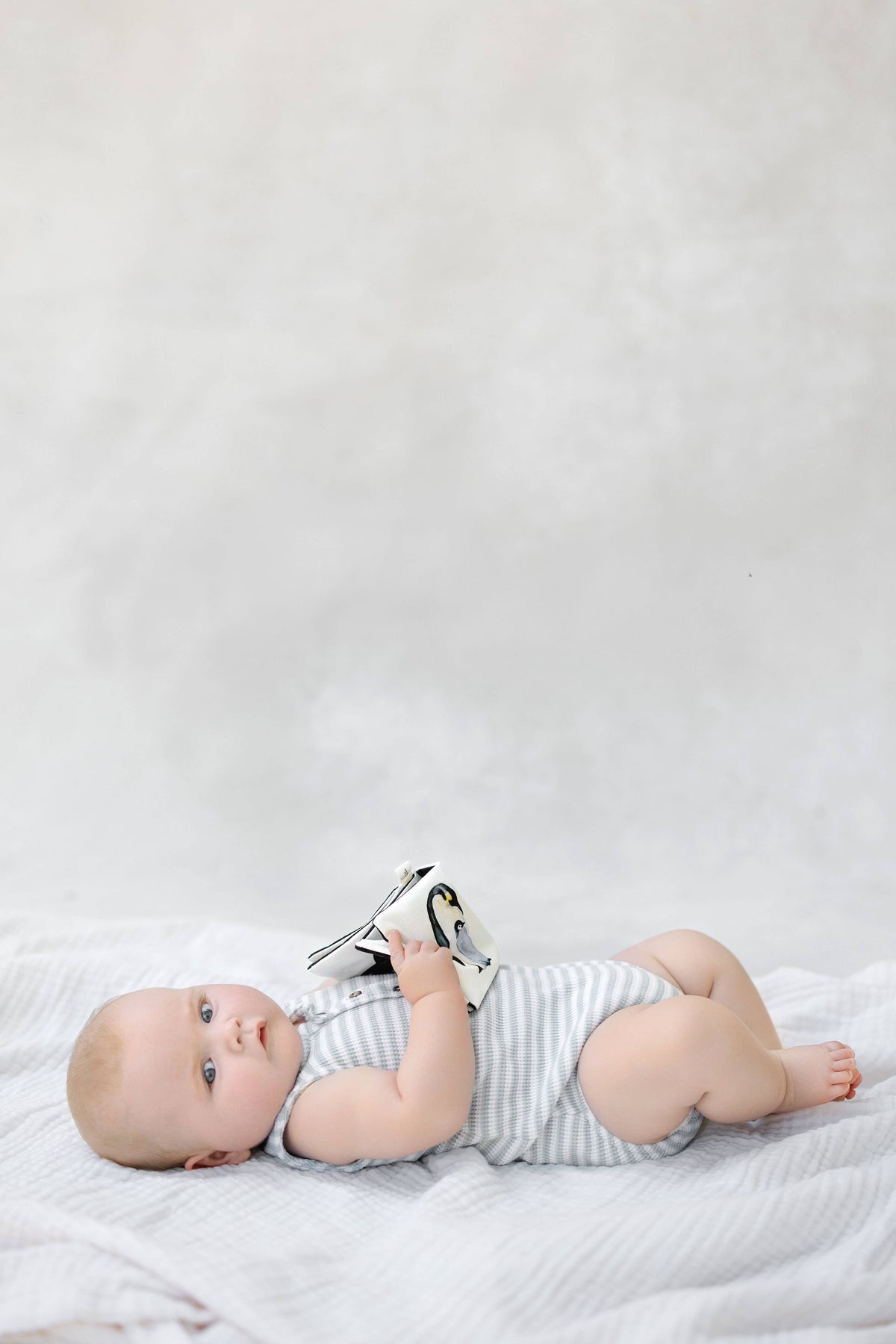 Organic Tummy Time Crinkle Book for Baby