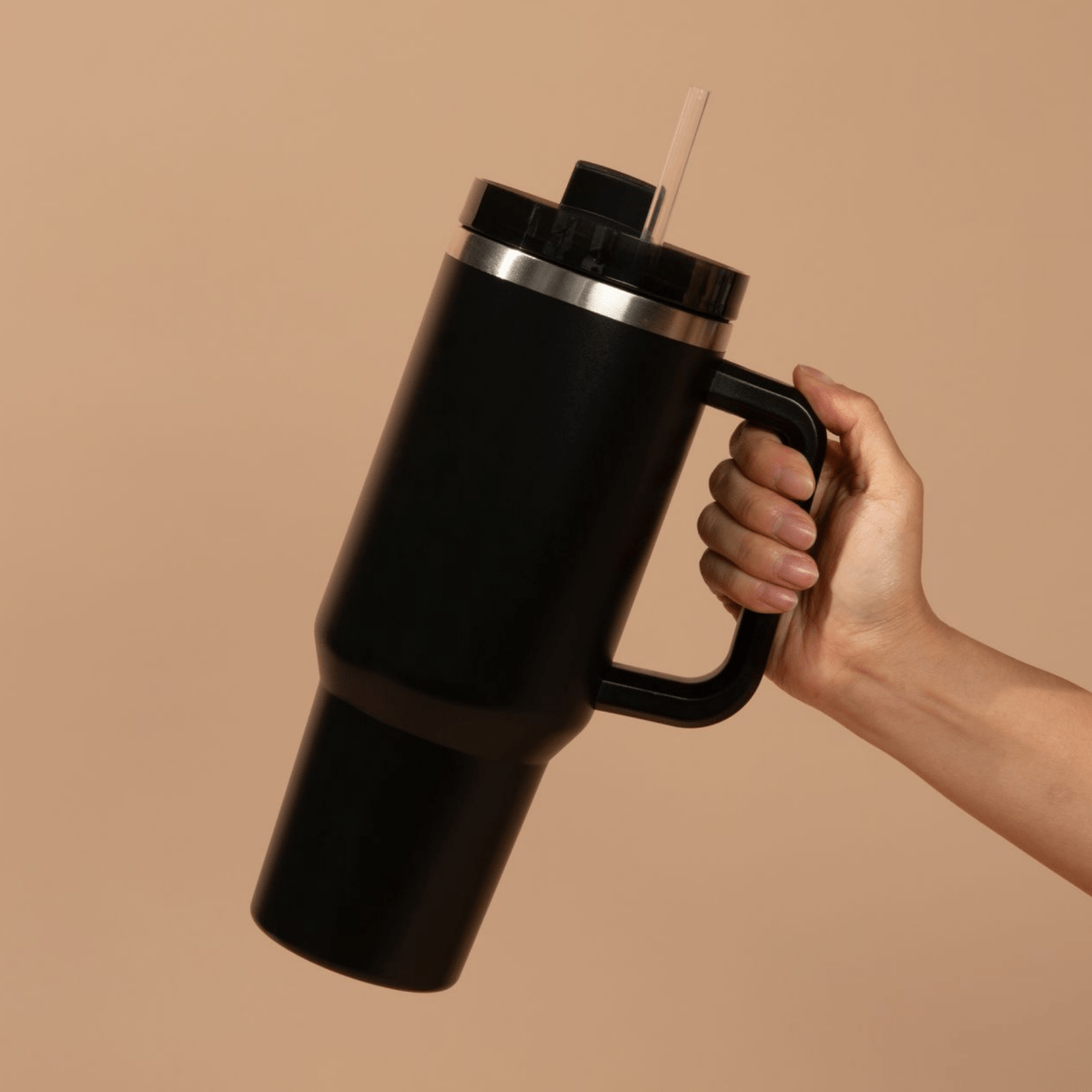 40 oz Tumbler Water Bottle: Black - Sweet Water Decor Water Bottle sold by Rosebud & Jo