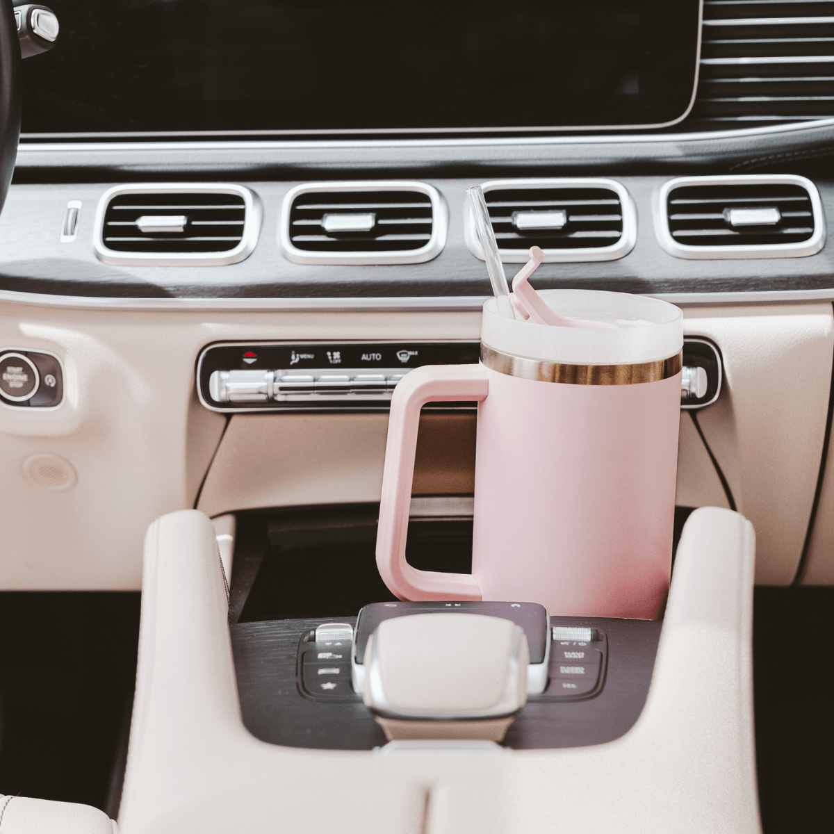 40 oz Tumbler Water Bottle: Pink - Sweet Water Decor Water Bottle sold by Rosebud & Jo