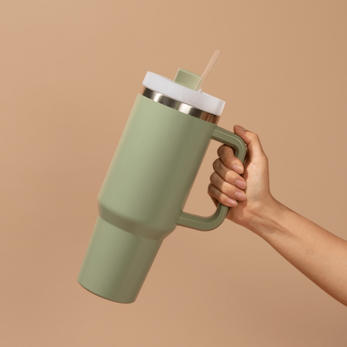40 oz Tumbler Water Bottle: Sage Green - Sweet Water Decor Water Bottle sold by Rosebud & Jo