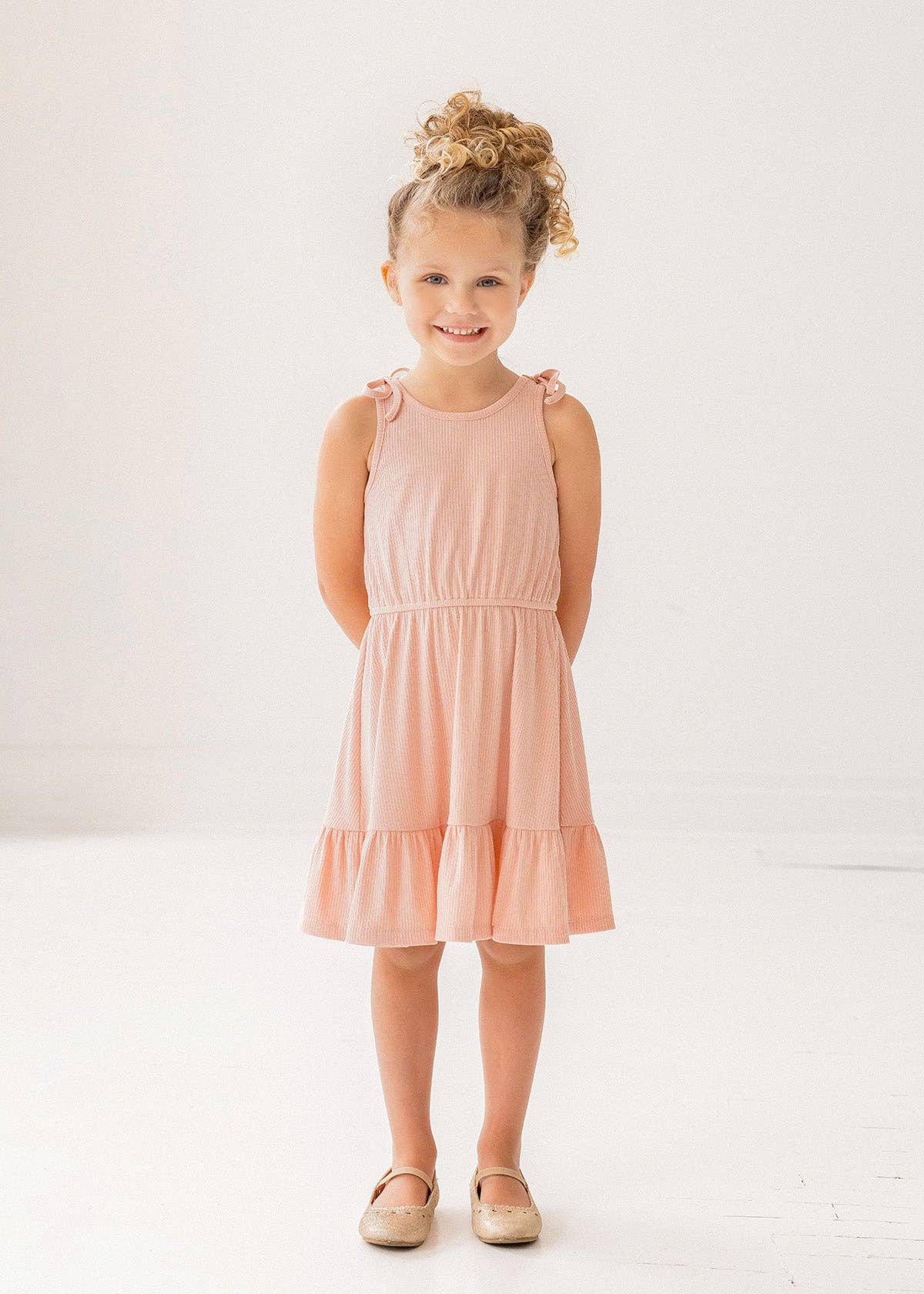 Pink Petals Natural Waist Dress