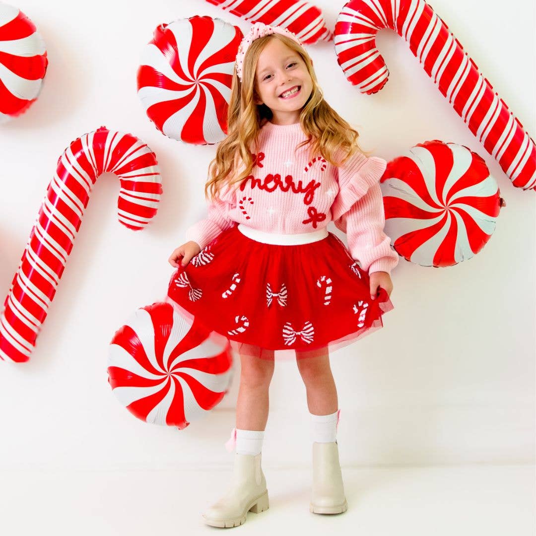 Candy Cane Christmas Gemstone Headband
