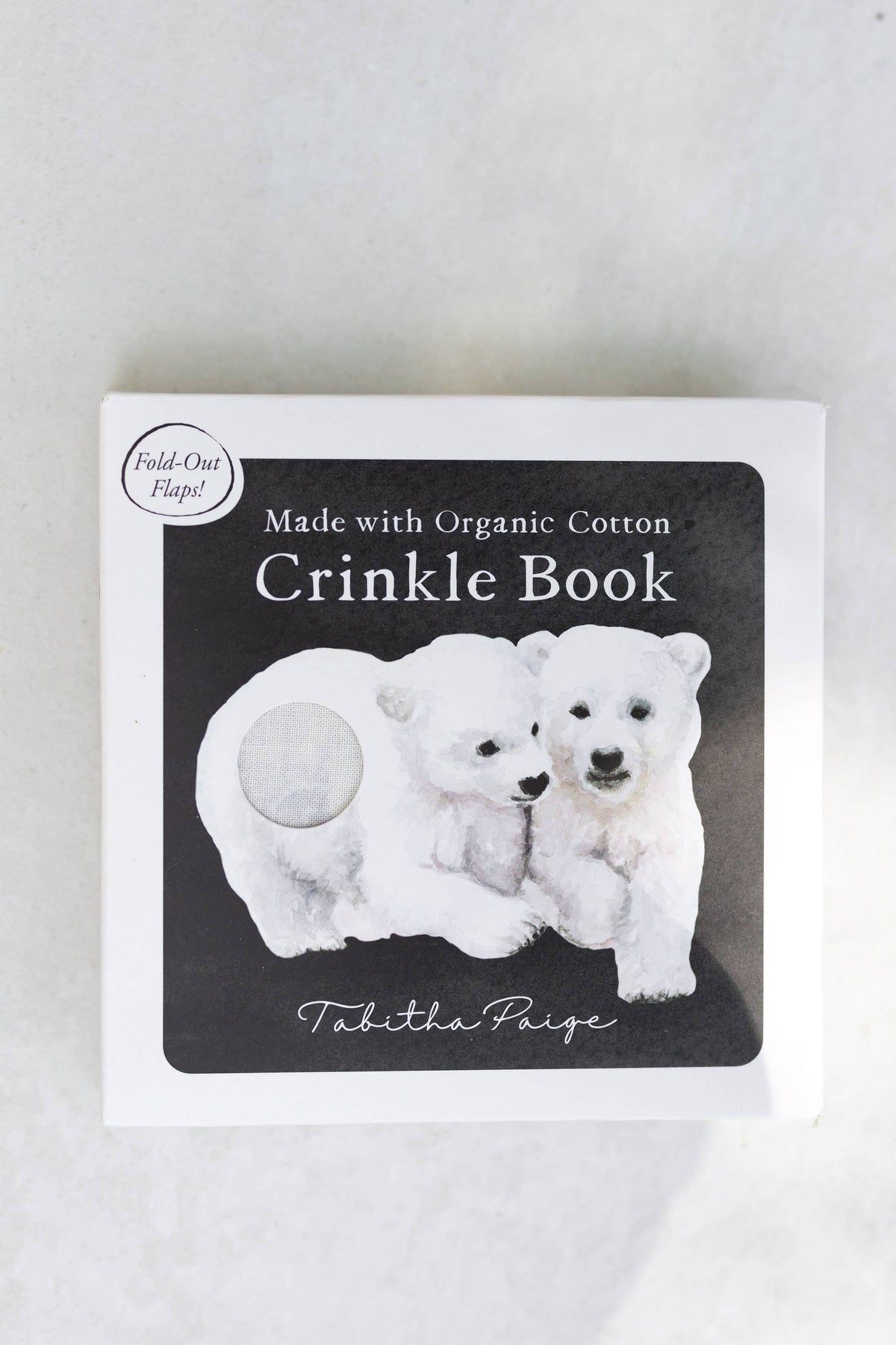 Organic Tummy Time Crinkle Book for Baby
