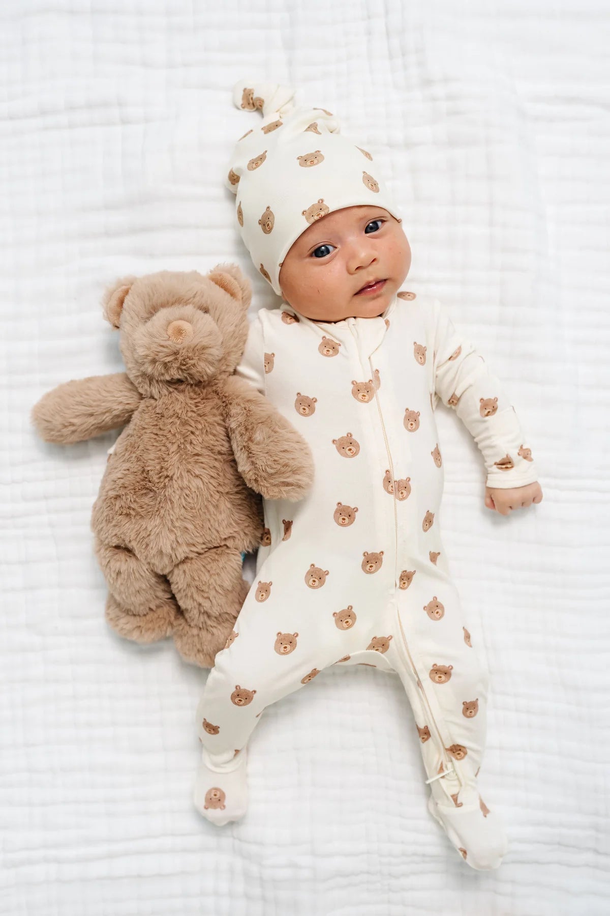 Zipper Footies - Teddy Zipper Footies