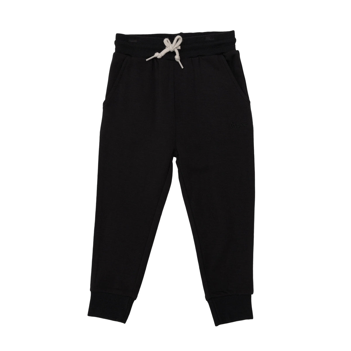 Jet Black Bamboo French Terry Joggers