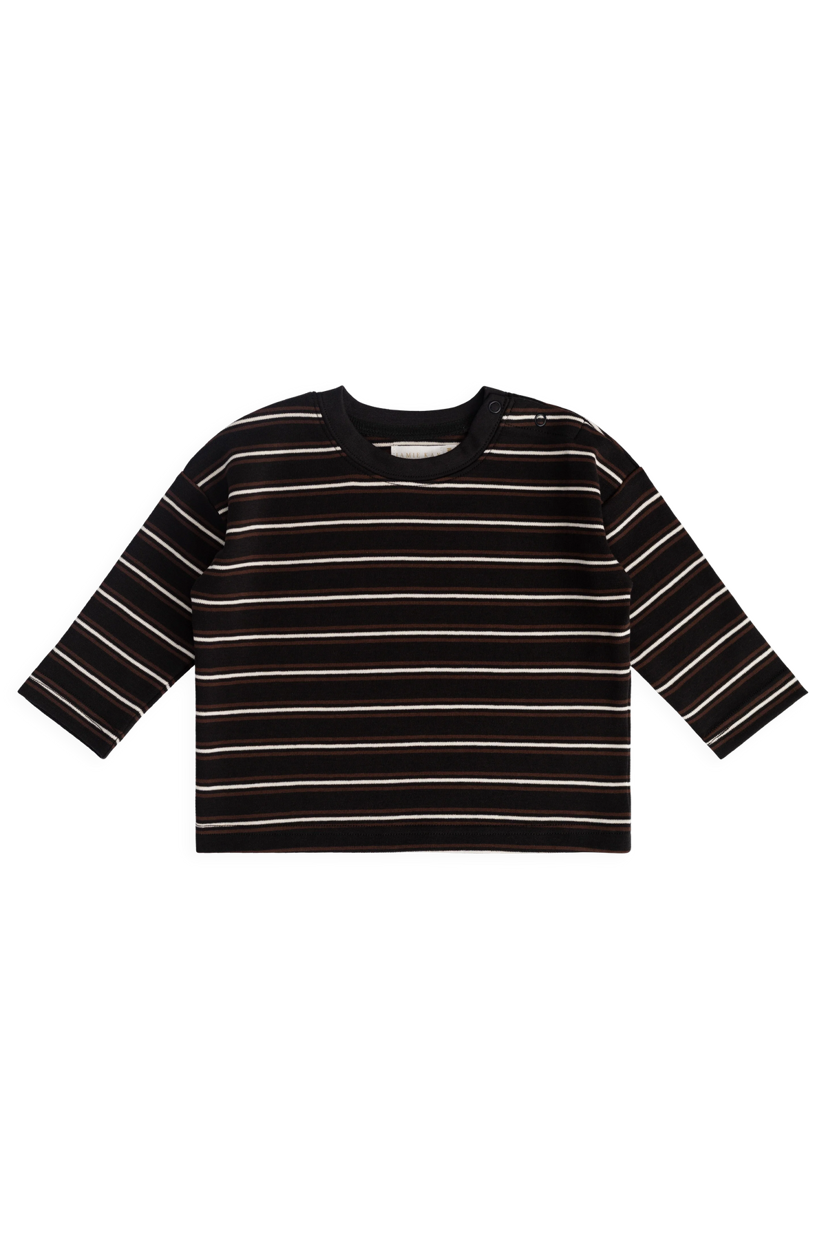 Pima Cotton Edward Long Sleeve Top - Courtside Stripe