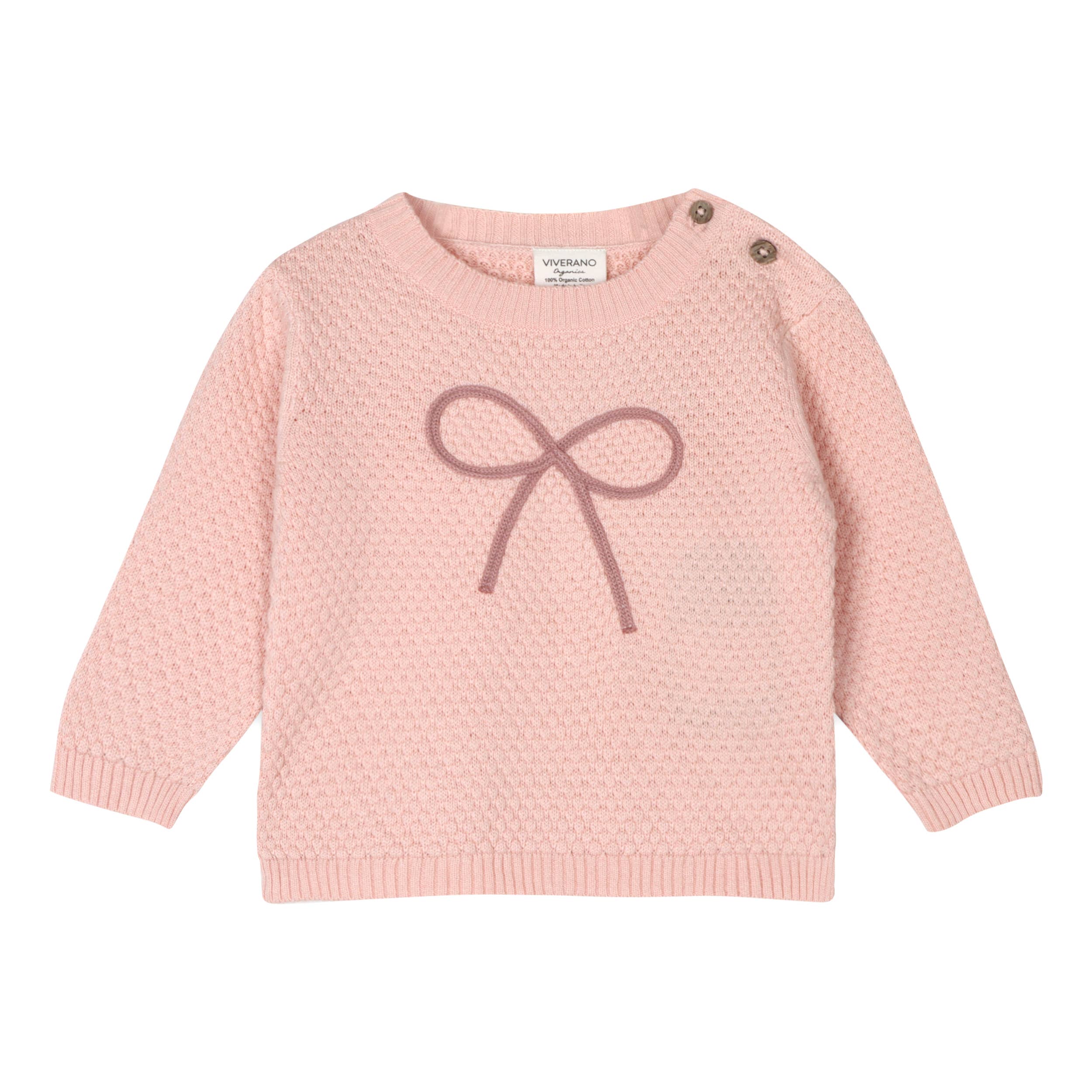 Chloe Bow Sweater Knit Baby Pullover