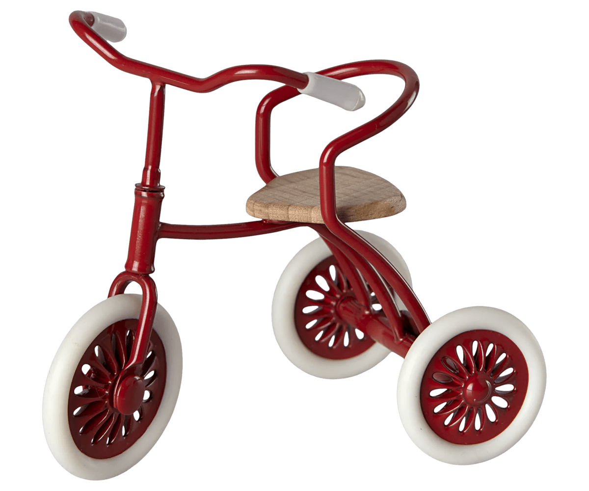 Abri a Tricycle, Mouse in Red - Maileg Toy sold by Rosebud & Jo