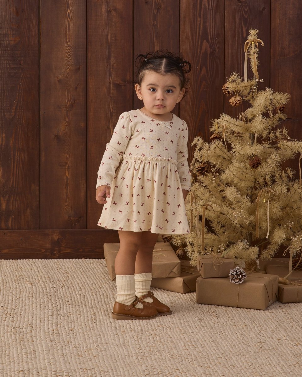 Alda Dress || Red Bows - Quincy Mae Dresses sold by Rosebud & Jo