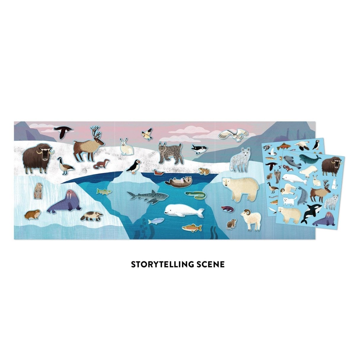 Arctic Life Reusable Sticker Activity Set - Chronicle Books Toy sold by Rosebud & Jo