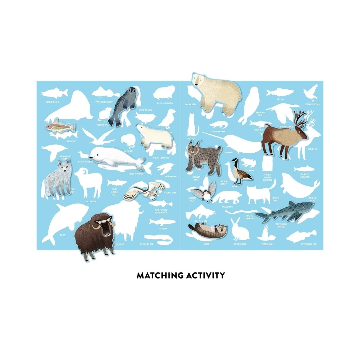 Arctic Life Reusable Sticker Activity Set - Chronicle Books Toy sold by Rosebud & Jo