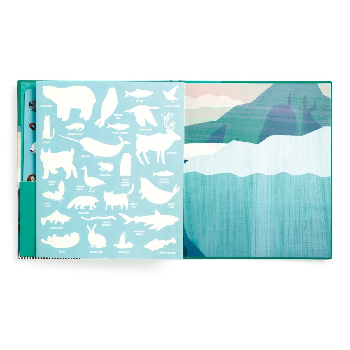 Arctic Life Reusable Sticker Activity Set - Chronicle Books Toy sold by Rosebud & Jo