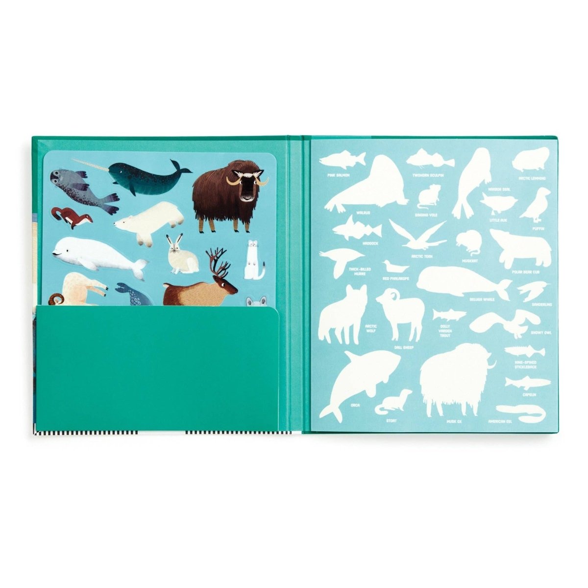 Arctic Life Reusable Sticker Activity Set - Chronicle Books Toy sold by Rosebud & Jo