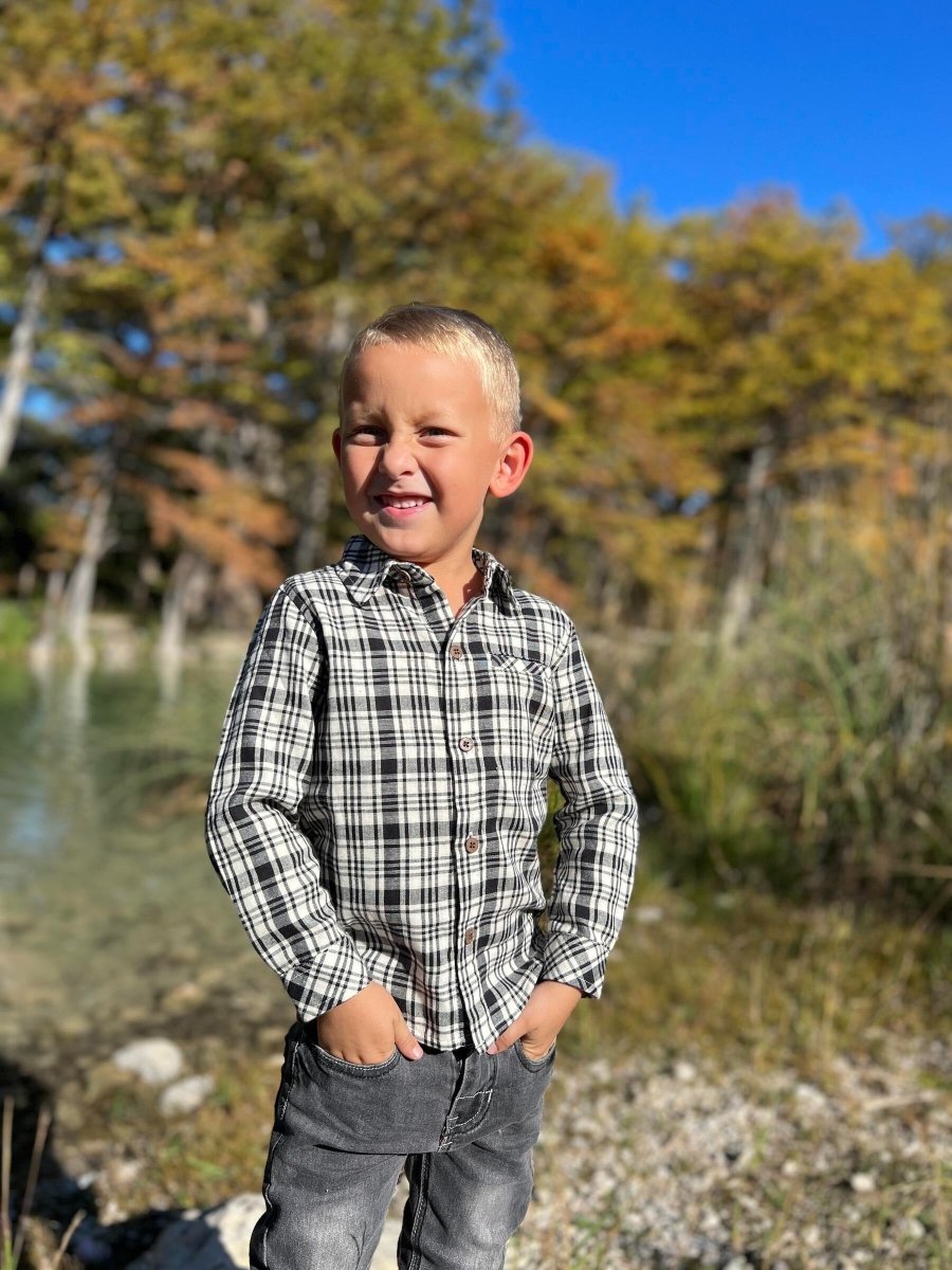 Atwood Woven Shirt - Me & Henry Baby & Toddler Clothing sold by Rosebud & Jo