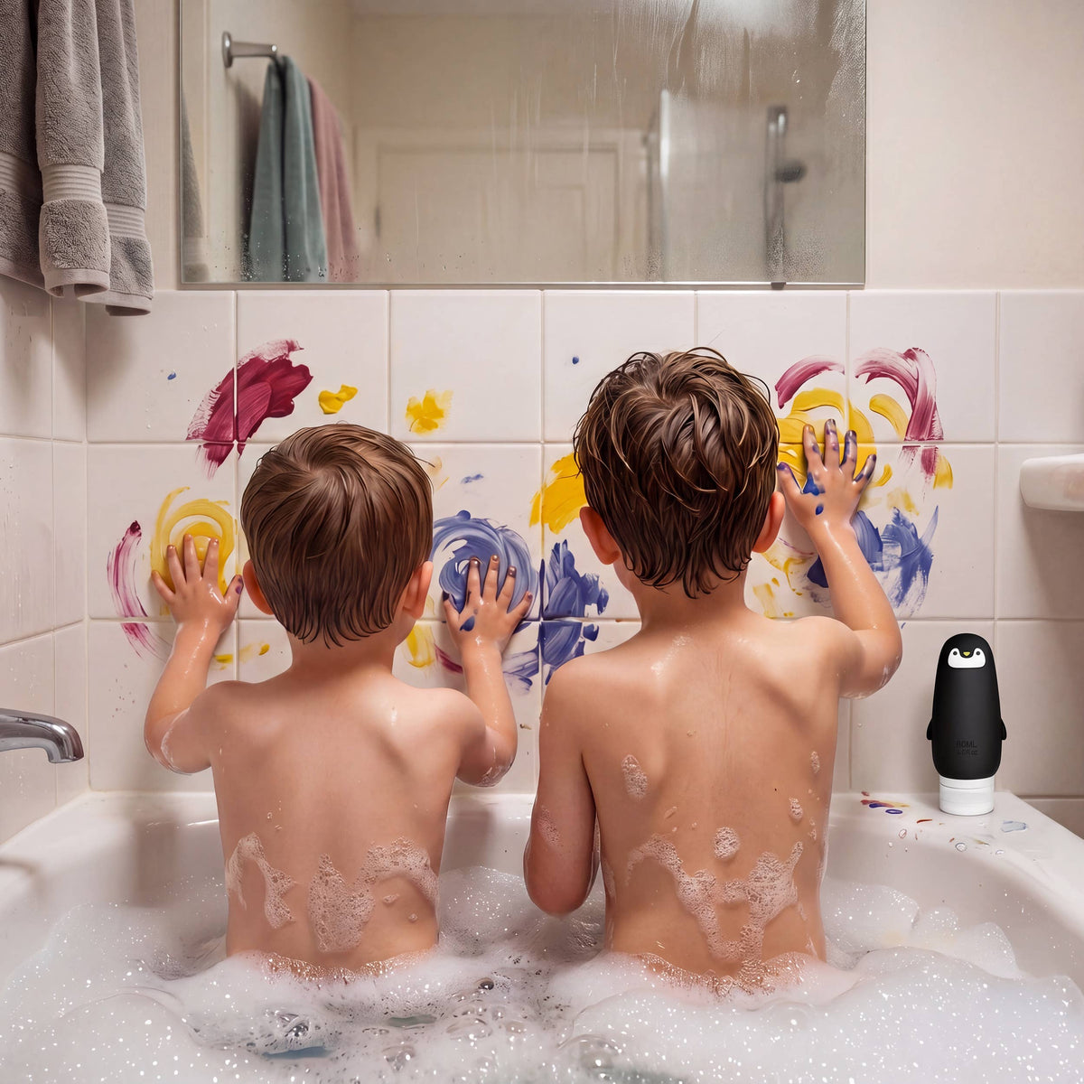 Bath Paints - 3 Reusable Penguins
