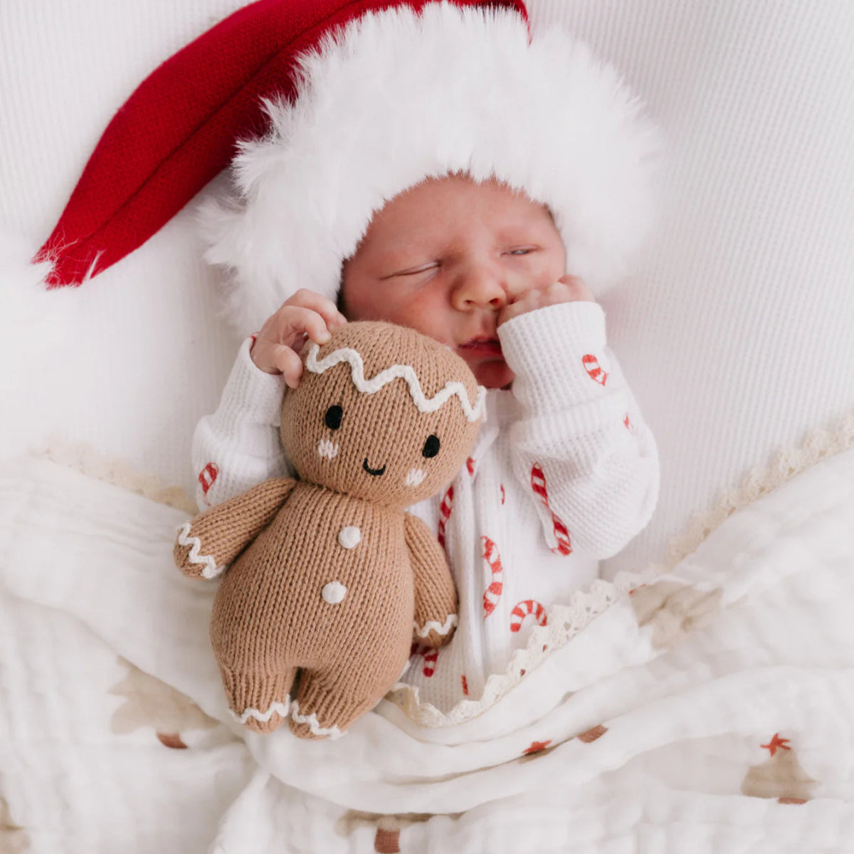 Baby Gingerbread (white icing) - Cuddle + Kind Toys sold by Rosebud & Jo
