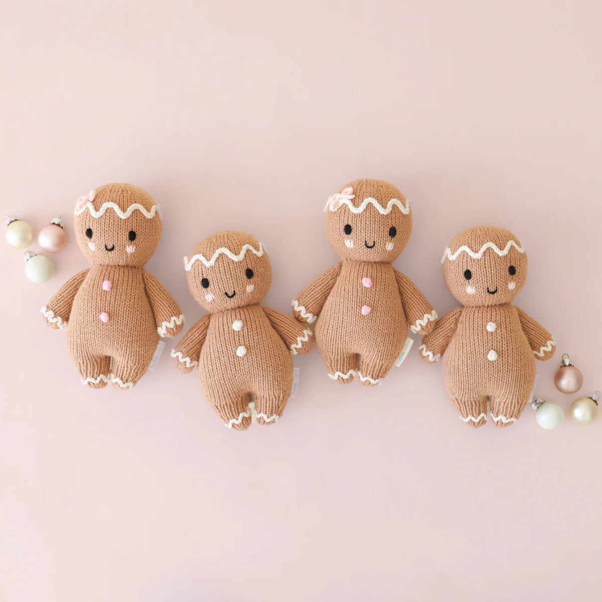 Baby Gingerbread (white icing) - Cuddle + Kind Toys sold by Rosebud & Jo