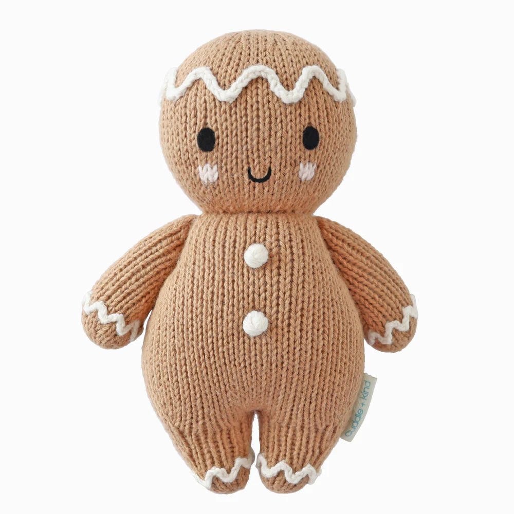 Baby Gingerbread (white icing) - Cuddle + Kind Toys sold by Rosebud & Jo