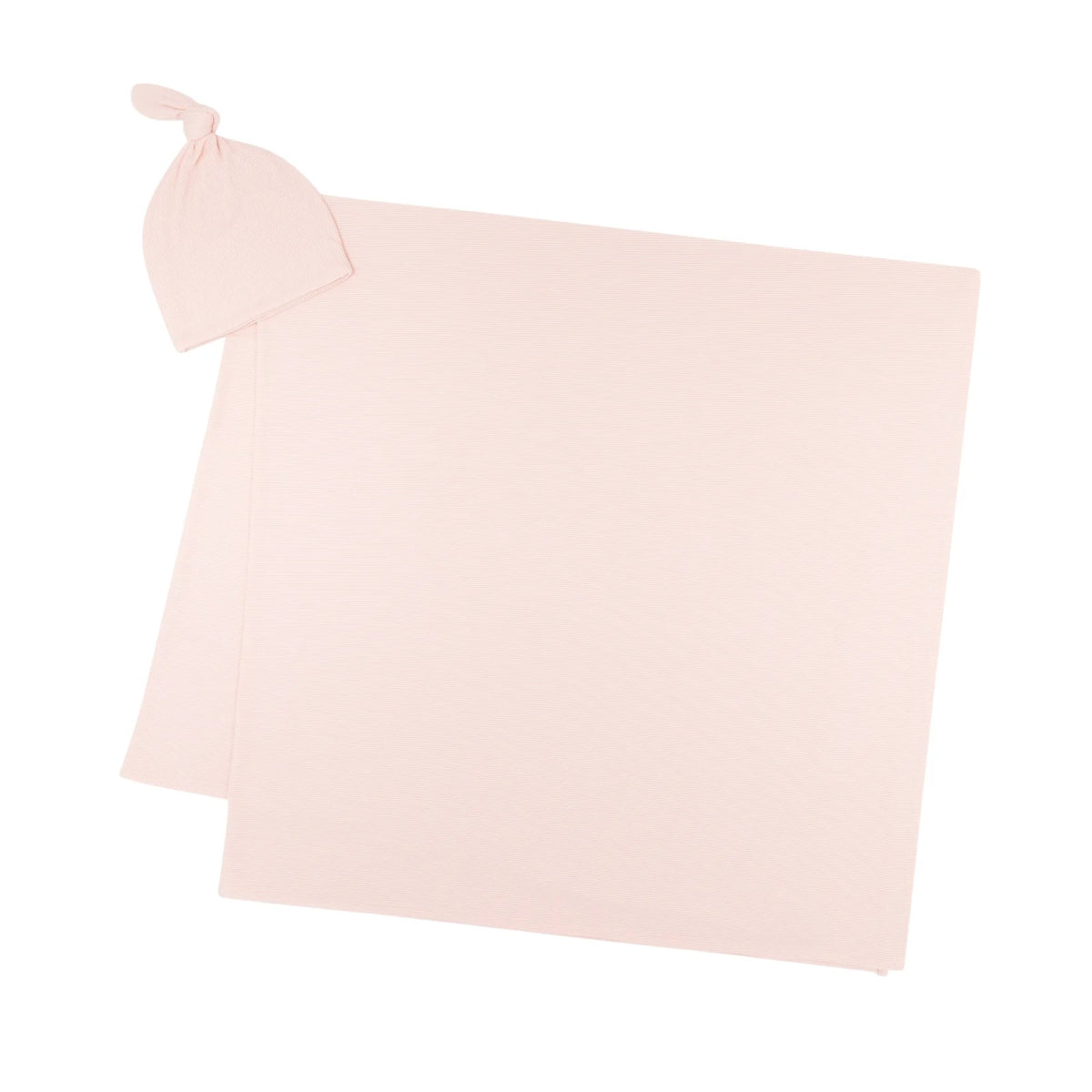 Ballet Pink Small Ribbed Swaddle Set - Brave Little Ones Blanket sold by Rosebud & Jo