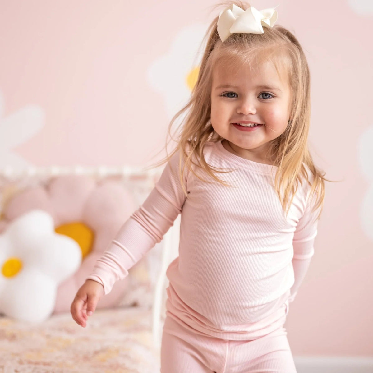 Ballet Pink Small Ribbed Two - Piece Set - Brave Little Ones Baby & Toddler Clothing sold by Rosebud & Jo