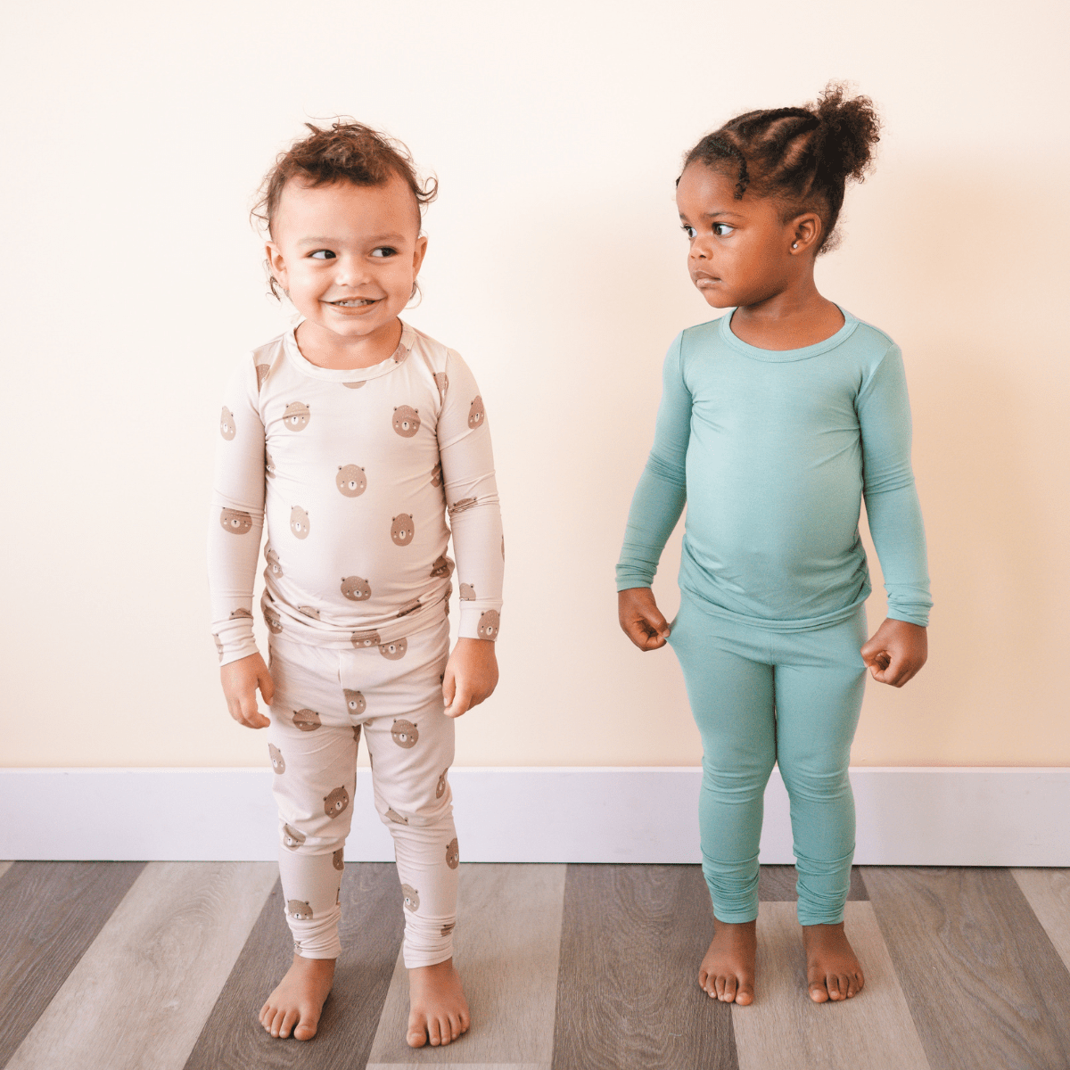 Bamboo 2 - Piece Set Teddy Print - bug + bean kids Baby & Toddler Clothing sold by Rosebud & Jo
