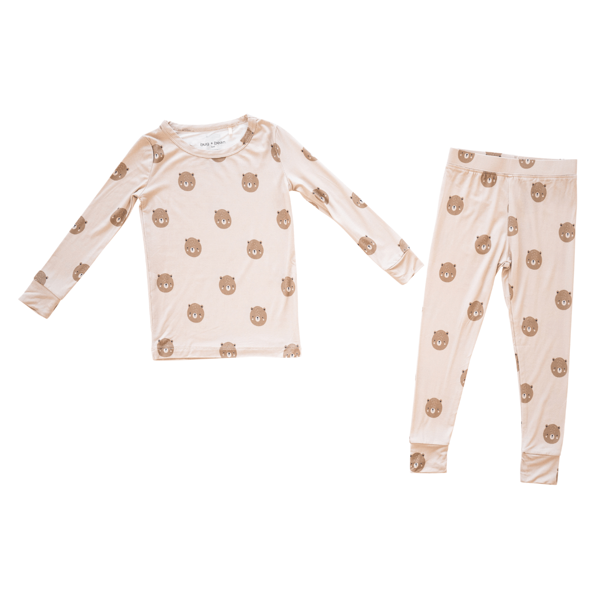 Bamboo 2 - Piece Set Teddy Print - bug + bean kids Baby & Toddler Clothing sold by Rosebud & Jo
