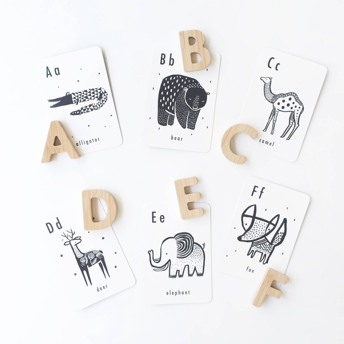 Bamboo Alphabet Set - Wee Gallery sold by Rosebud & Jo