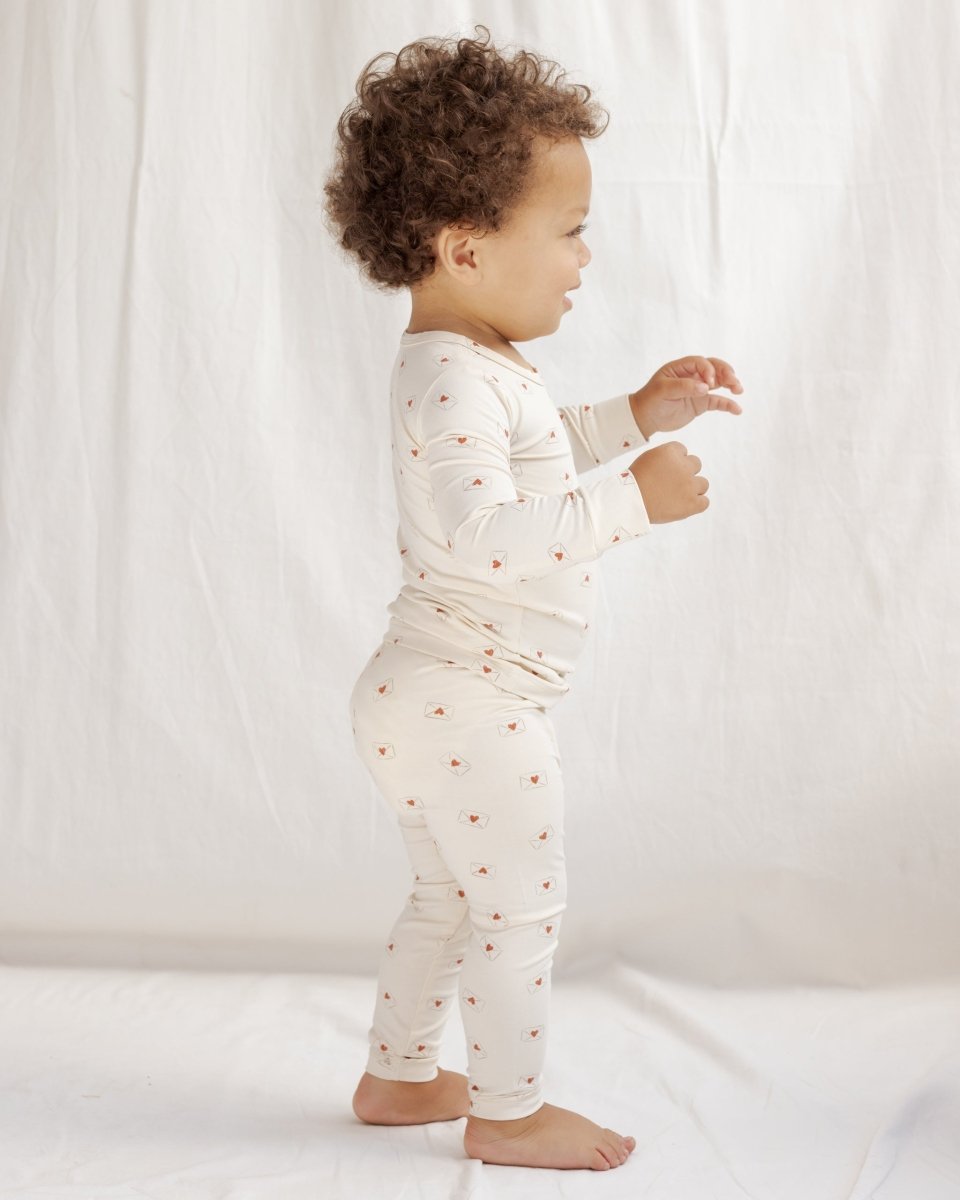 Bamboo Pajama Set || Valentine - Quincy Mae Baby & Toddler Clothing sold by Rosebud & Jo