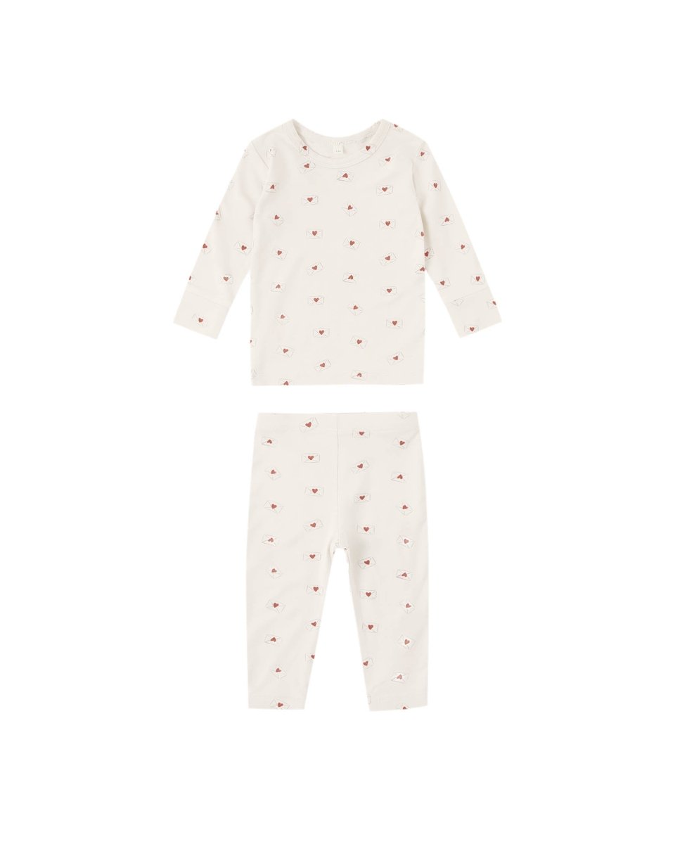 Bamboo Pajama Set || Valentine - Quincy Mae Baby & Toddler Clothing sold by Rosebud & Jo