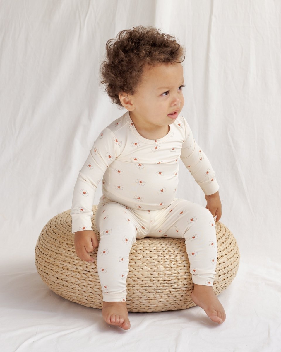 Bamboo Pajama Set || Valentine - Quincy Mae Baby & Toddler Clothing sold by Rosebud & Jo