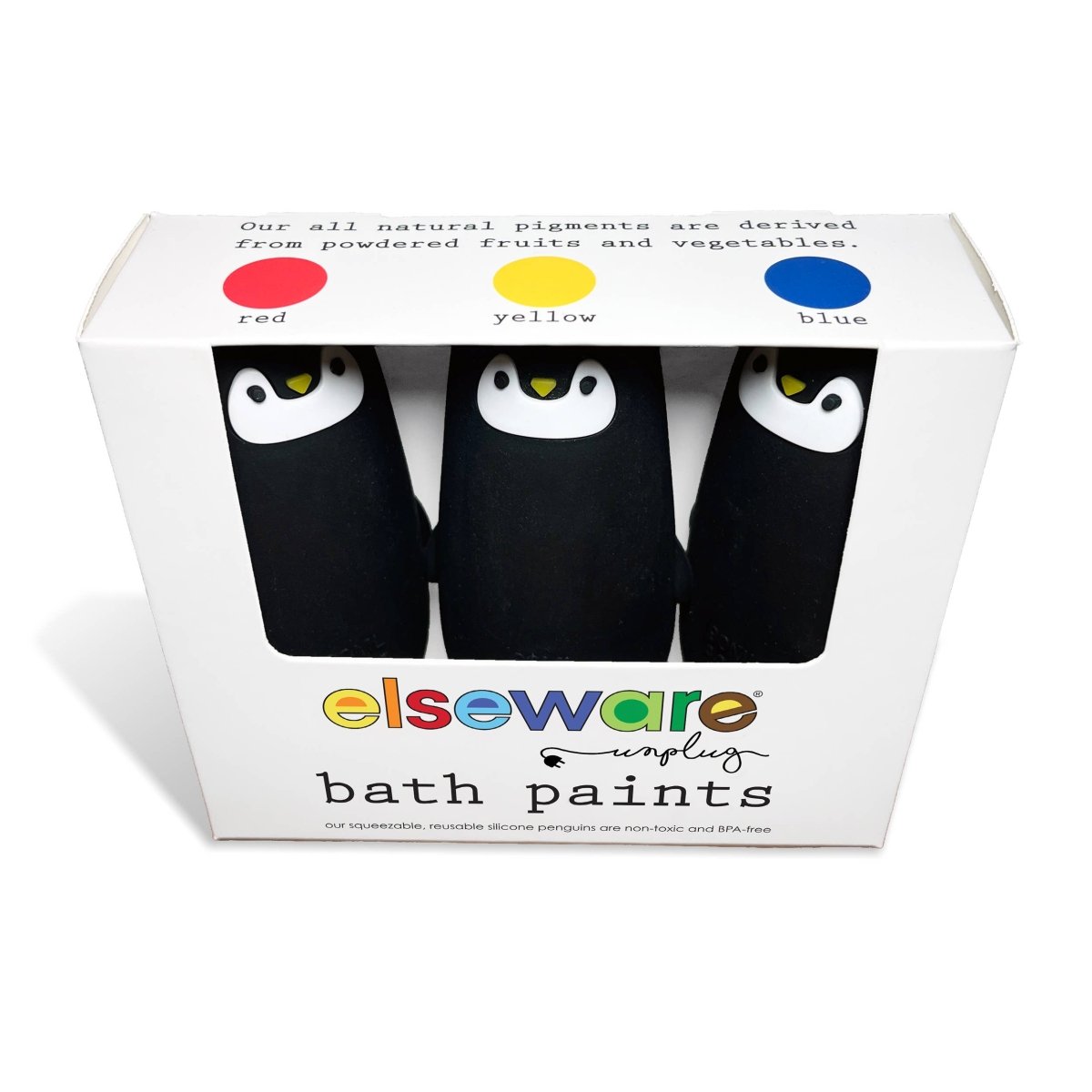 Bath Paints - 3 Reusable Penguins - elseware unplug Arts & Crafts sold by Rosebud & Jo