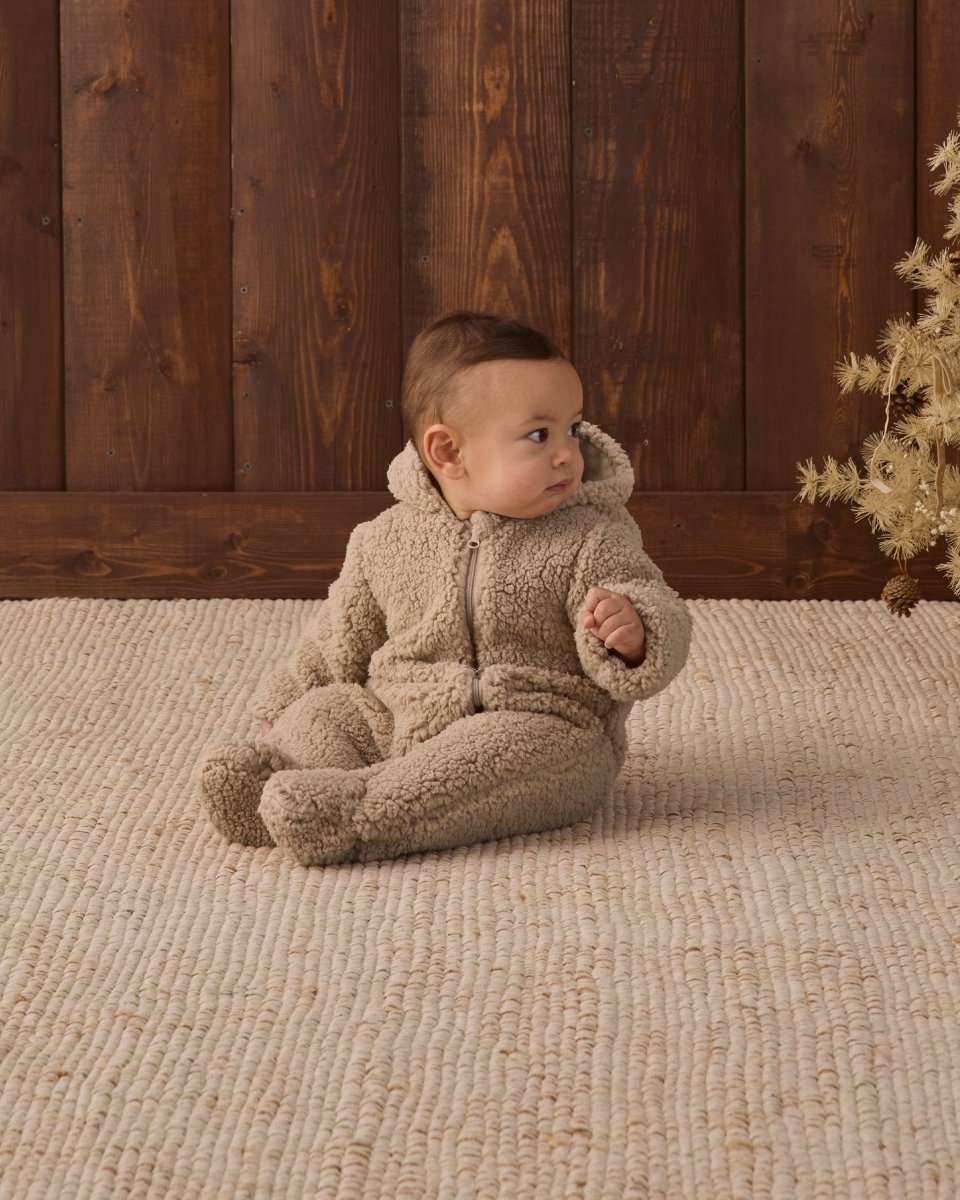 Bear Jumpsuit || Latte - Quincy Mae Outerwear sold by Rosebud & Jo