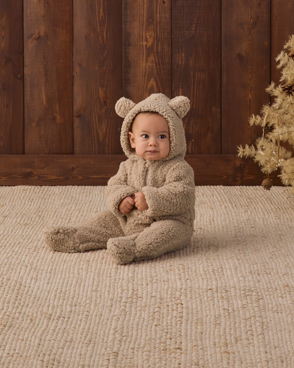 Bear Jumpsuit || Latte - Quincy Mae Outerwear sold by Rosebud & Jo