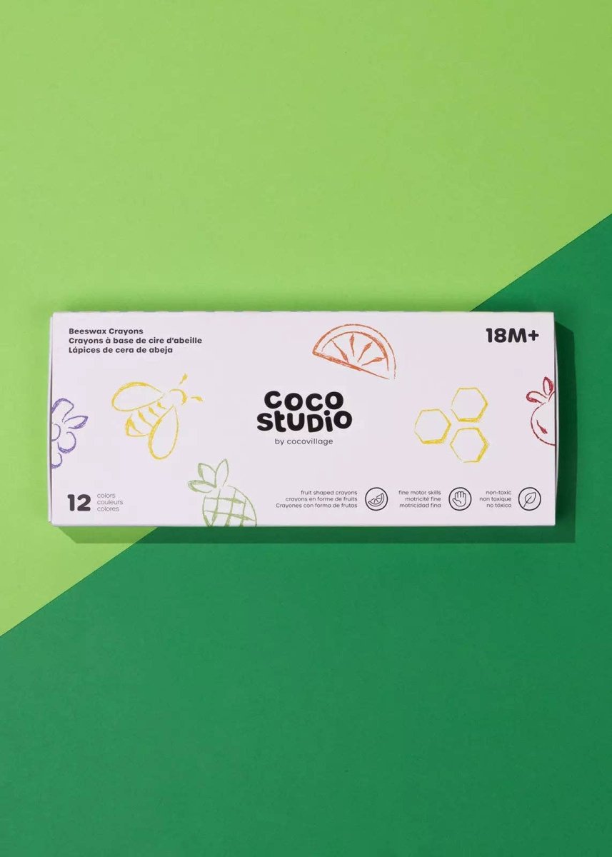 Beeswax Crayons Set - Coco Village Art sold by Rosebud & Jo