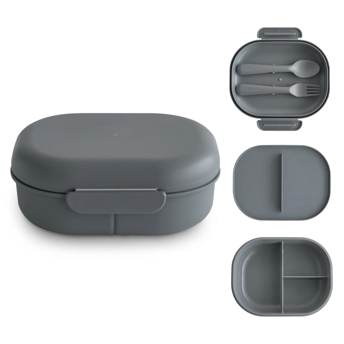 Bento Lunchbox with Fork & Spoon Set - Mushie Lunchbox sold by Rosebud & Jo