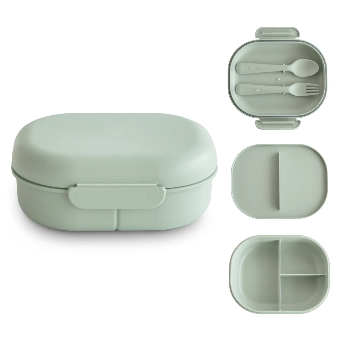 Bento Lunchbox with Fork & Spoon Set - Mushie Lunchbox sold by Rosebud & Jo