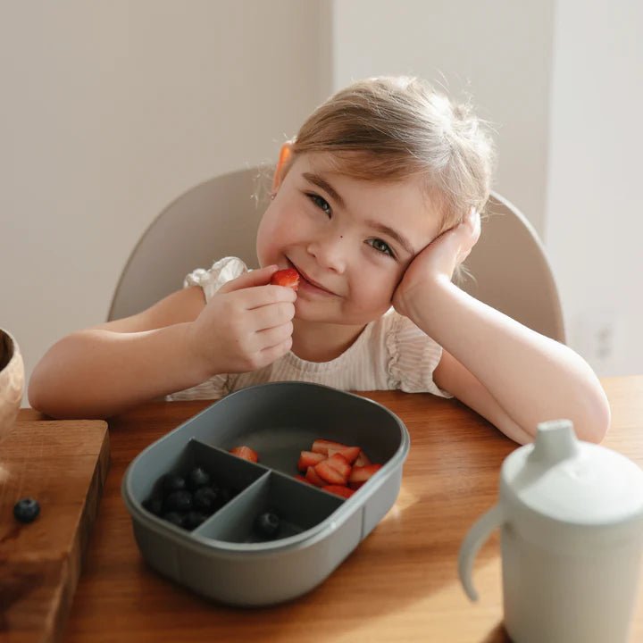 Bento Lunchbox with Fork & Spoon Set - Mushie Lunchbox sold by Rosebud & Jo