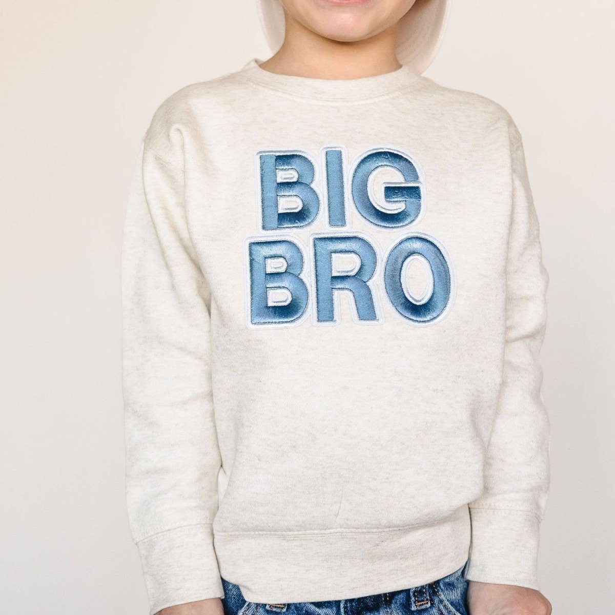 Big Bro Embroidered Patch Sweatshirt - Sweet Wink Baby & Toddler Clothing sold by Rosebud & Jo