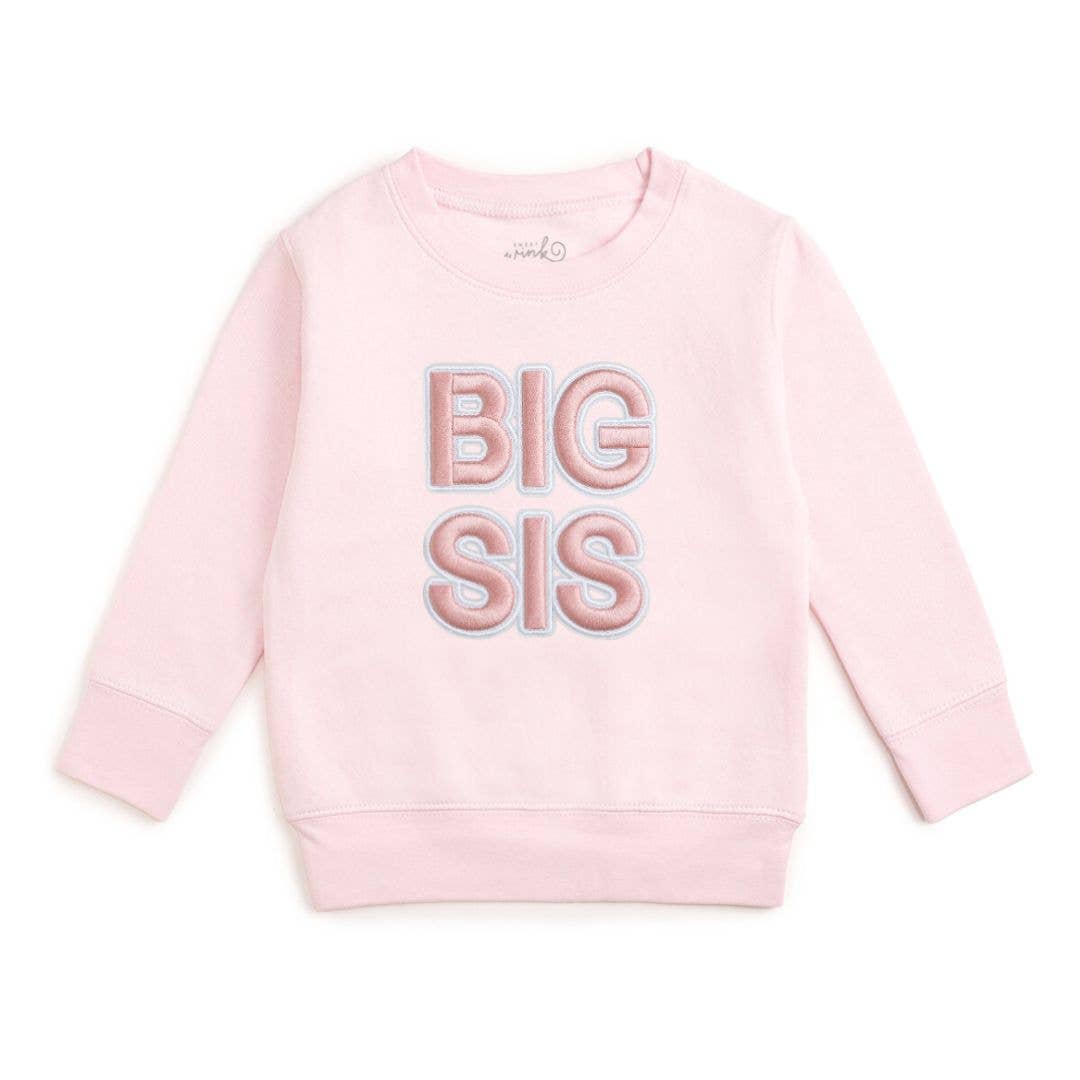 Big Sis Embroidered Patch Sweatshirt - Sweet Wink Baby & Toddler Clothing sold by Rosebud & Jo