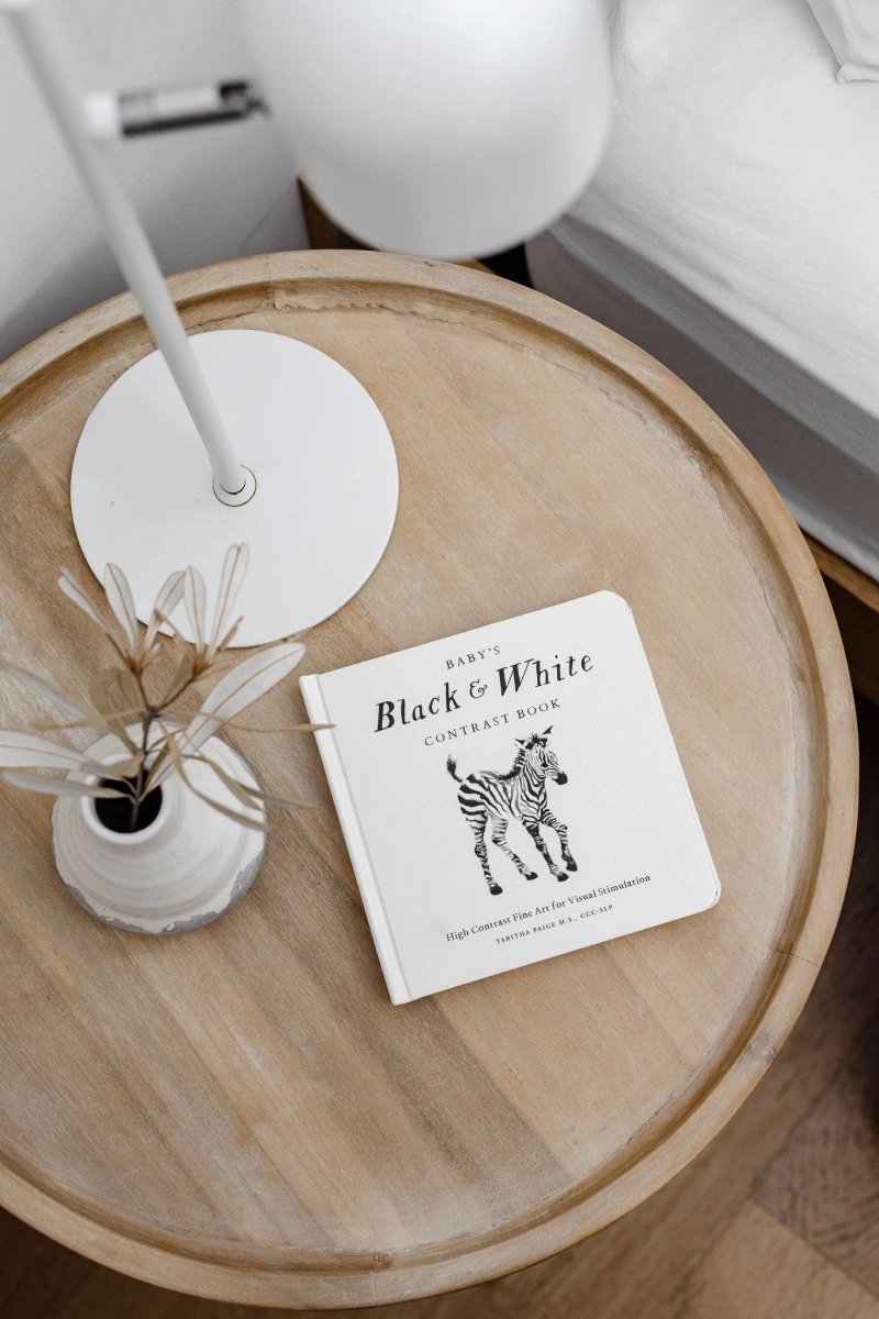 Black and White Contrast Book for Baby - Paige Tate & Co. Book sold by Rosebud & Jo