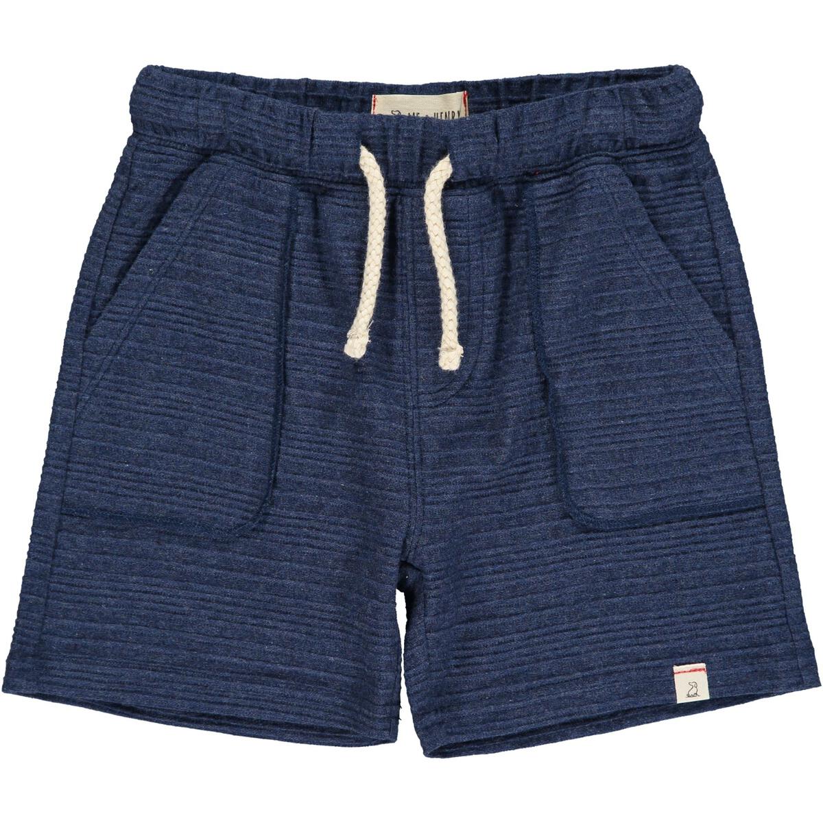 Bluepeter Ribbed Shorts Navy Blue - Me & Henry Bottoms sold by Rosebud & Jo