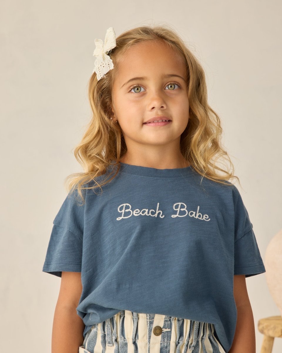 Boxy Tee Beach Babe - Rylee + Cru Tops sold by Rosebud & Jo