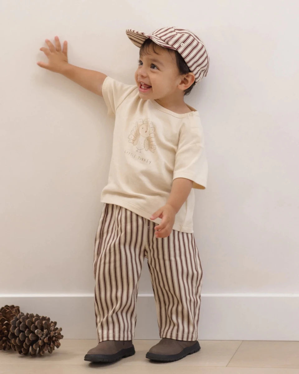 Boxy Tee Little Turkey - Quincy Mae Tops sold by Rosebud & Jo
