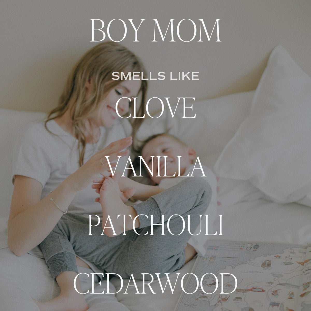 Boy Mom 9 oz Soy Candle - Sweet Water Decor Candle sold by Rosebud & Jo