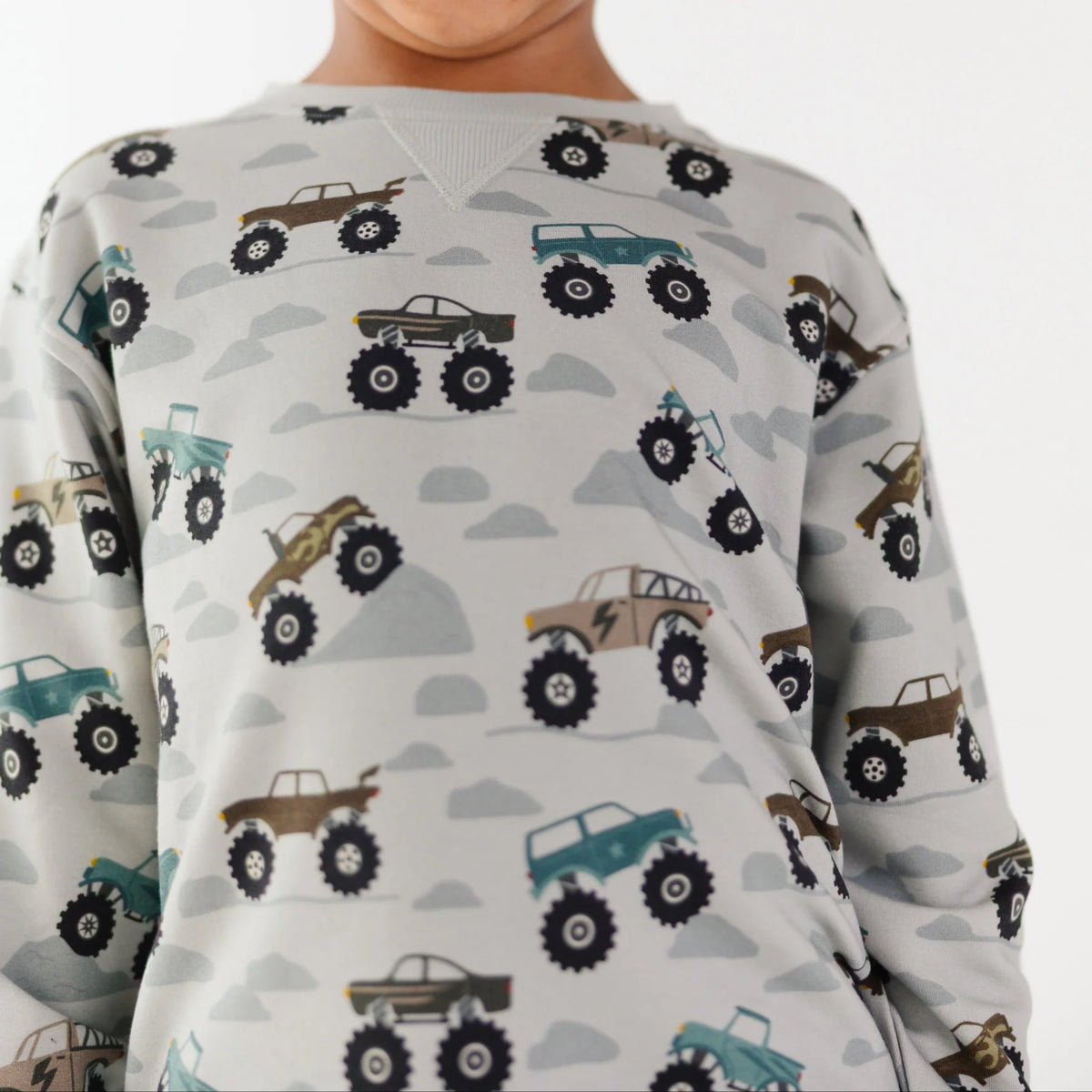 Monster Trucks Bamboo French Terry Pullover