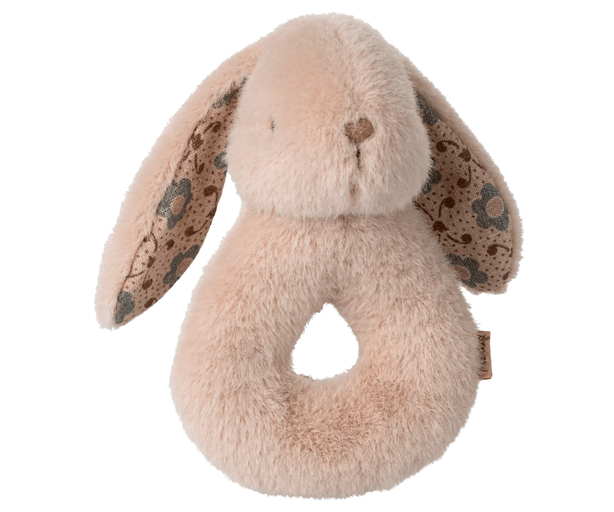 Bunny Rattle Set in Powder - Maileg Toy sold by Rosebud & Jo