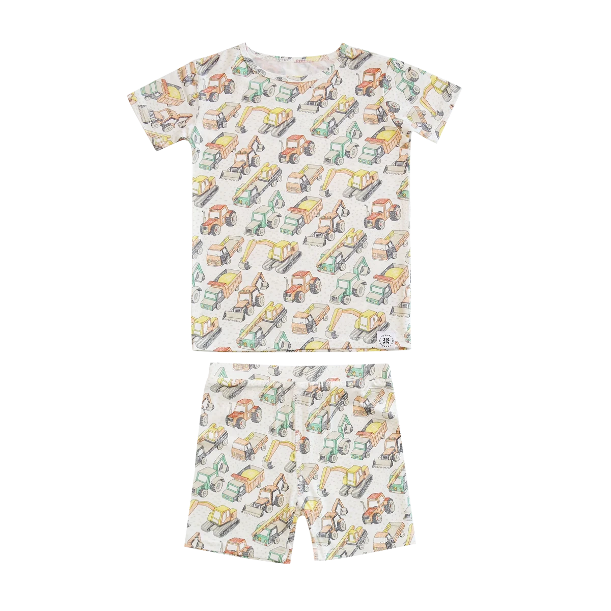 Busy Building Summer Pajama Set - Sweet Bamboo Pajamas sold by Rosebud & Jo