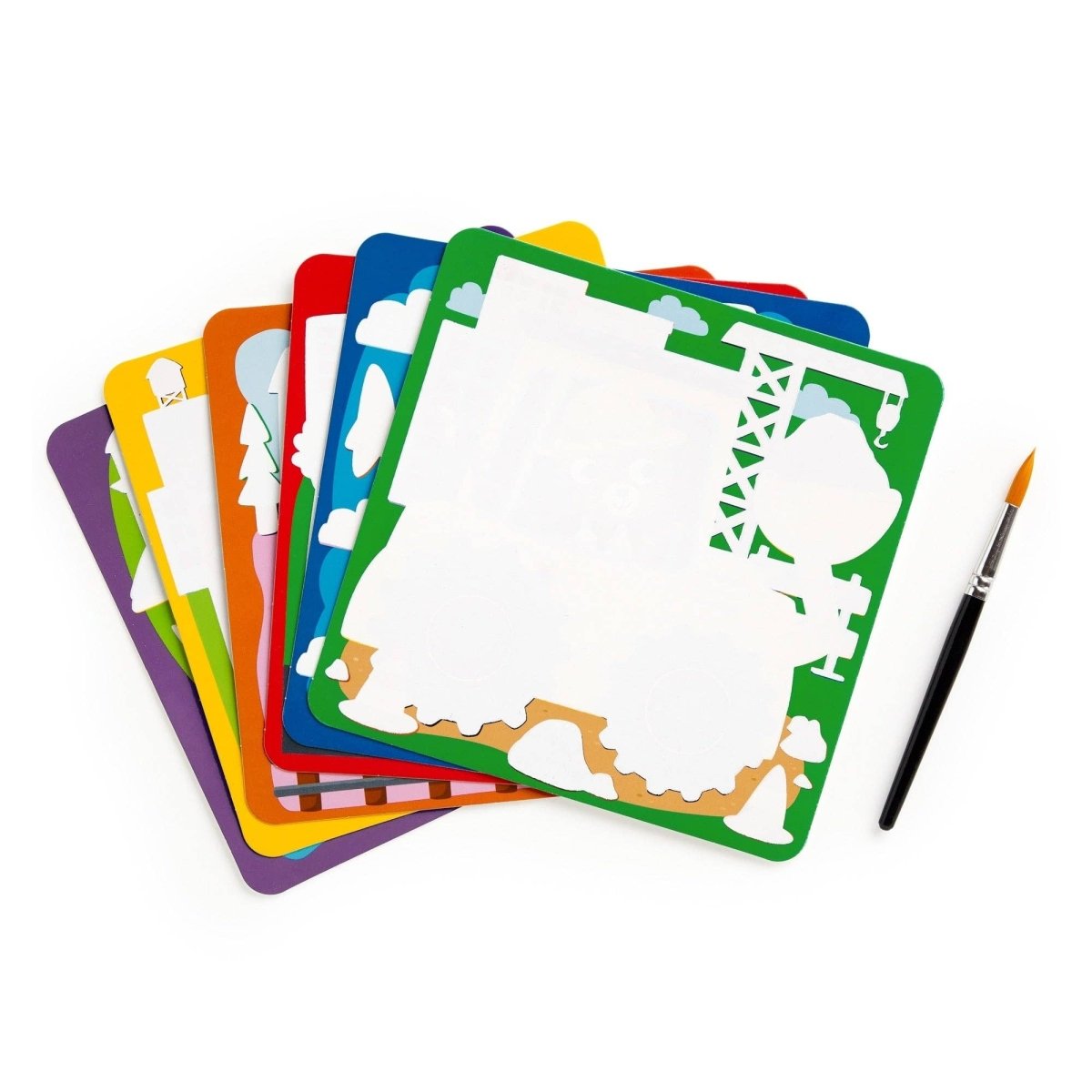 Busy Vehicles Color Magic Water-Reveal Kit - Chronicle Books Arts & Crafts sold by Rosebud & Jo
